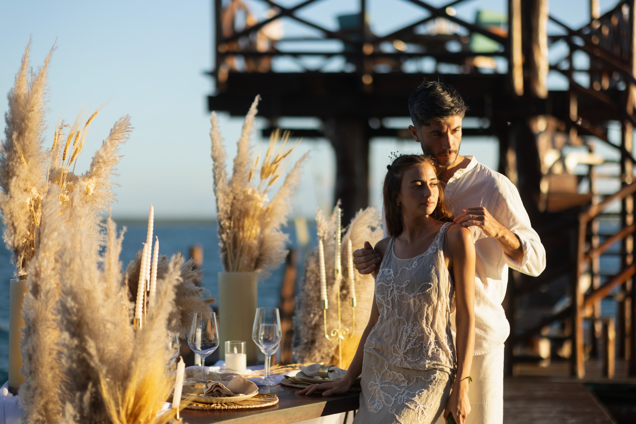 Elopement by Bacalar Lagoon
